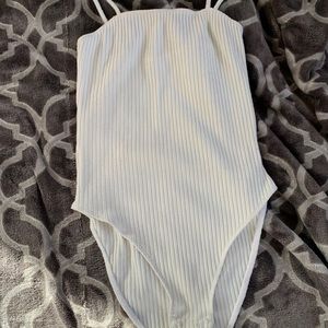 Top shop rubber white body suit!